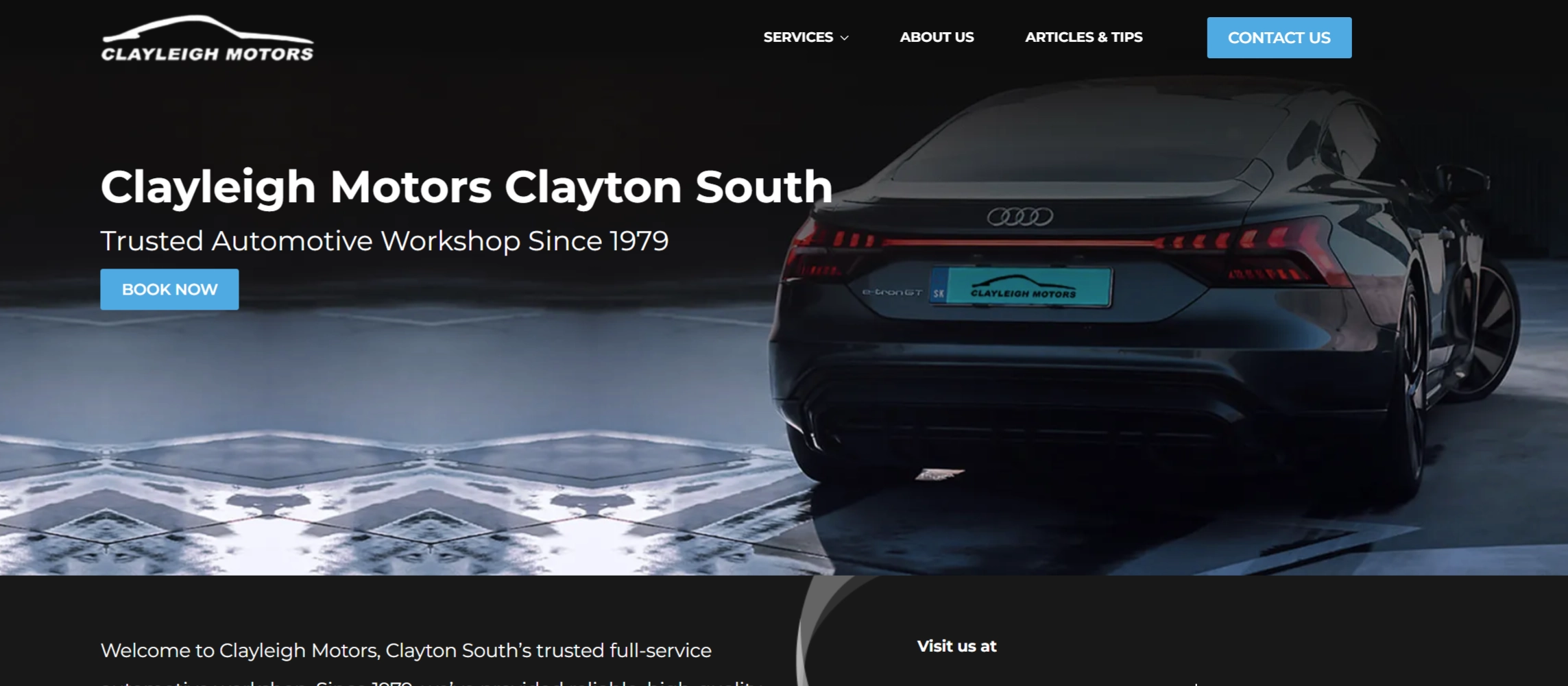 Clayleigh Motors Auto workshop website design