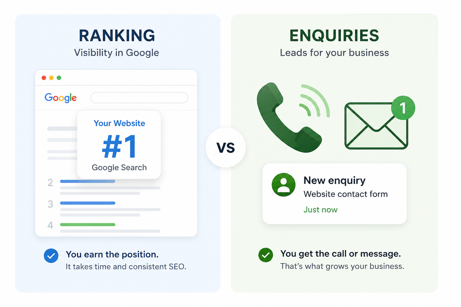 Why do I rank on Google but my phone isn’t ringing?