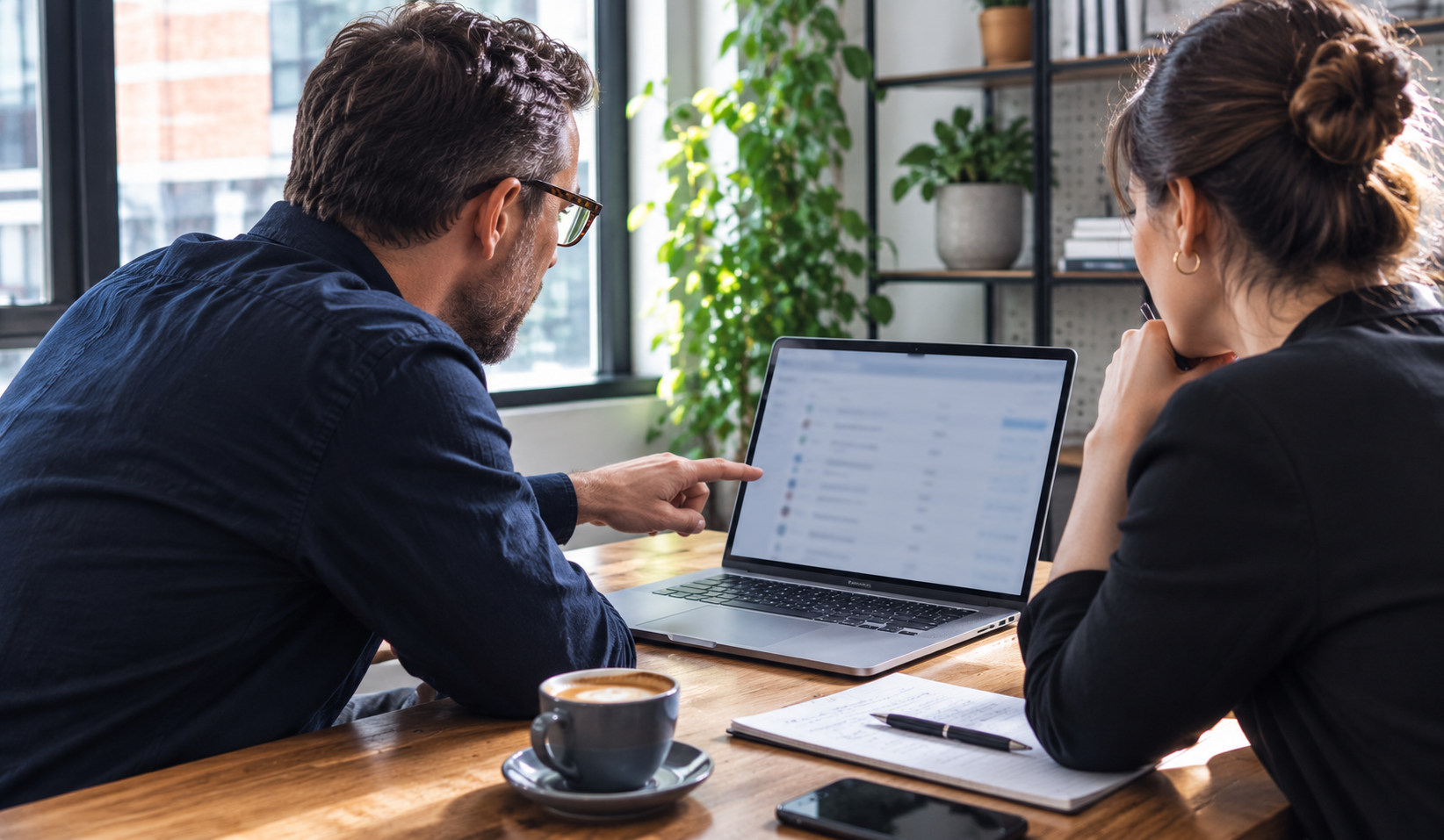 Collaborative work in a modern office