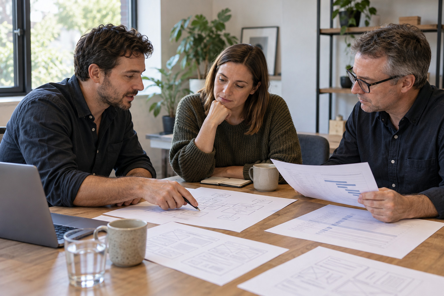 Business owner and web professionals considering a website project plan
